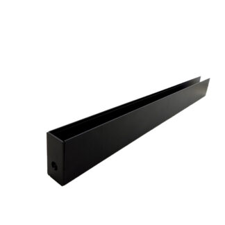 Трекова магнітна рейка накладна 1 м , чорний